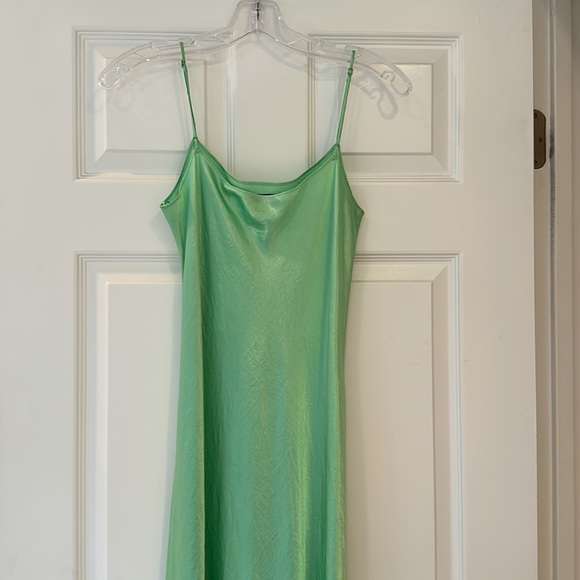 Vince slip midi dress bright green - Picture 4 of 9